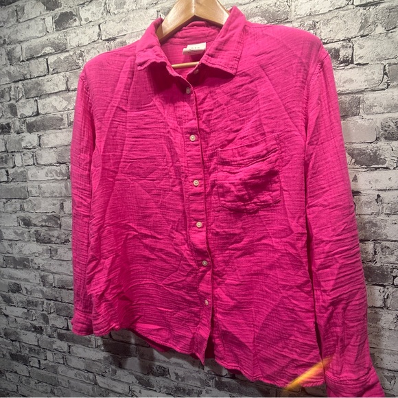 EUC GAP Pink Button-Down Shirt Size L - Picture 2 of 13